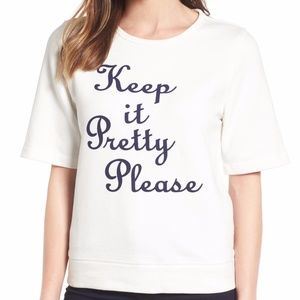 NWT Draper James Keep it Pretty Please Sweatshirt
